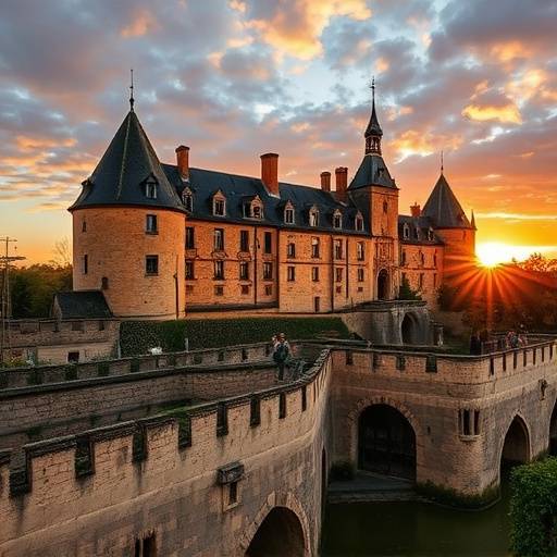 Vue du lieu de tournage 10 : Le Château Comtal au cœur de la Cité de Carcassonne