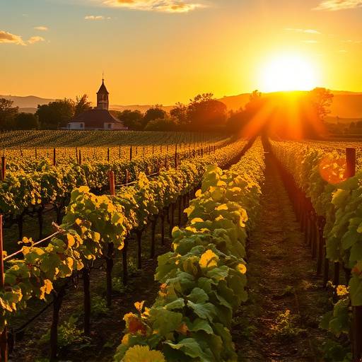 Vue du lieu de tournage 4 : Vignes ensoleillées en Bourgogne